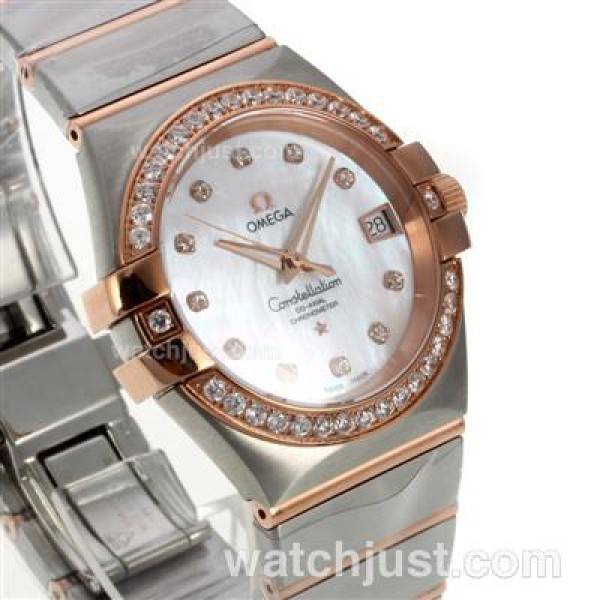 Best 1:1 Omega Constellation Replica Watches With White Dials For Women