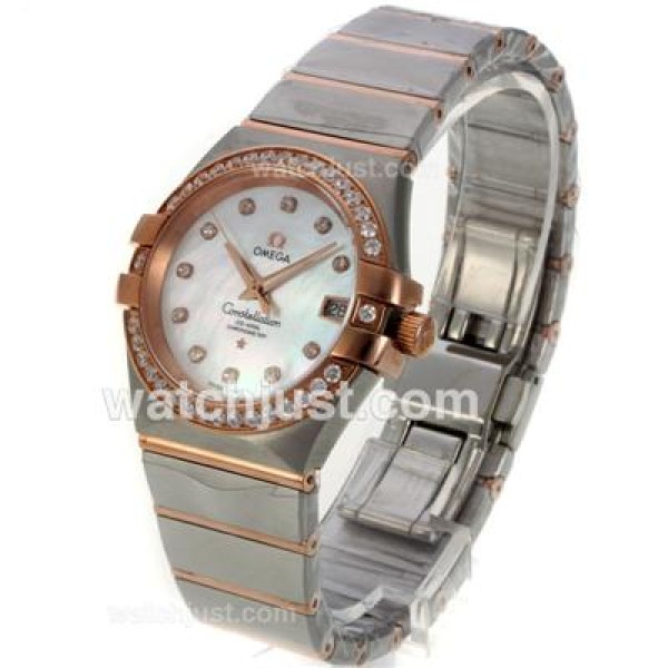 Best 1:1 Omega Constellation Replica Watches With White Dials For Women