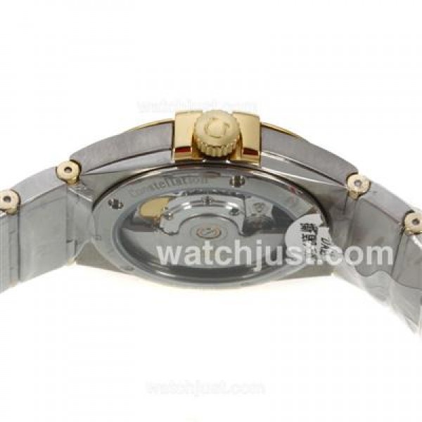 Swiss Made Omega Constellation Replica Watches With Golden Dials For Women