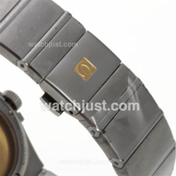 UK Best Quality Omega Constellation Fake Watches with Black Dials For Sale