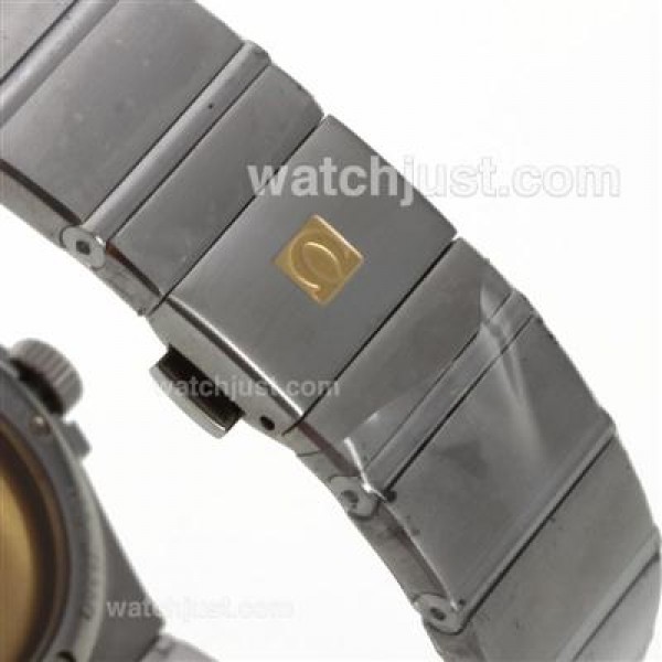 UK Best Quality Omega Constellation Replica Watches With Black Dials For Men