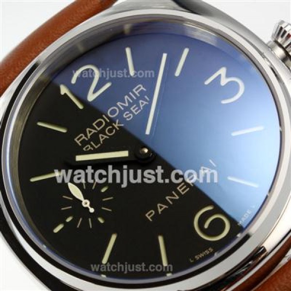 Panerai Radiomir Black Seal Swiss ETA Unitas 6497 Movement Manual Winding AR Coating with Black Dial