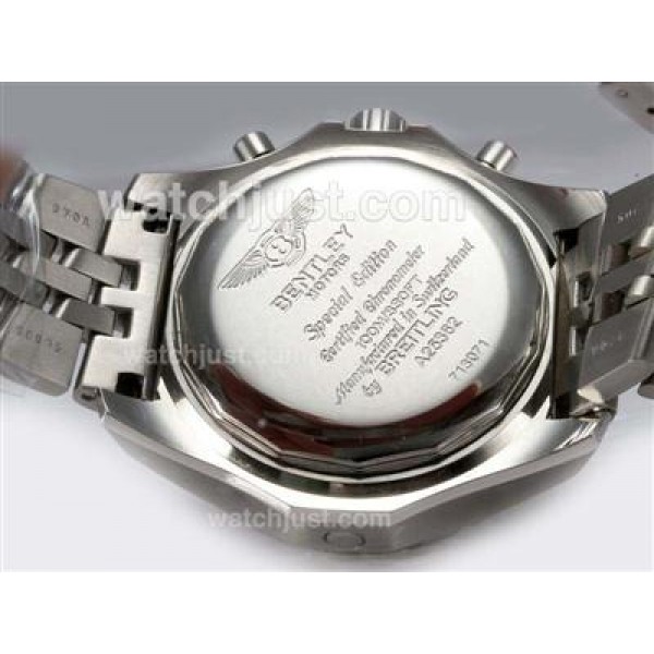 Breitling for Bentley Motors Chronograph Swiss Valjoux 7750 Movement with White Dial