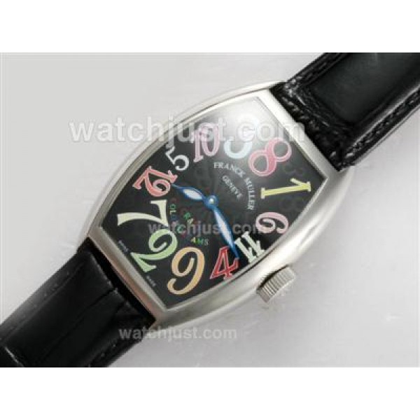 Franck Muller Crazy Hours Automatic with Black Dial and Strap
