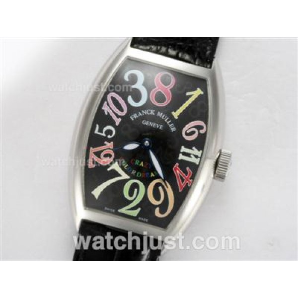 Franck Muller Crazy Hours Automatic with Black Dial and Strap