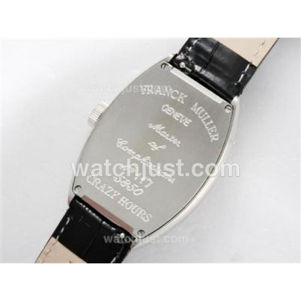 Franck Muller Crazy Hours Automatic with Black Dial and Strap