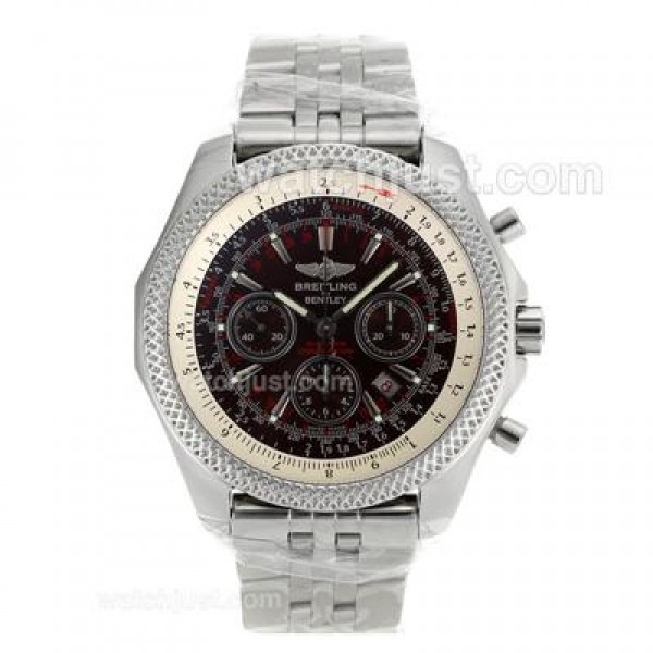 Breitling for Bentley 30s Chronograph Swiss Valjoux 7750 Movement with Brown Dial