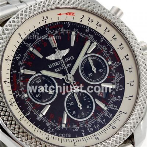 Breitling for Bentley 30s Chronograph Swiss Valjoux 7750 Movement with Brown Dial