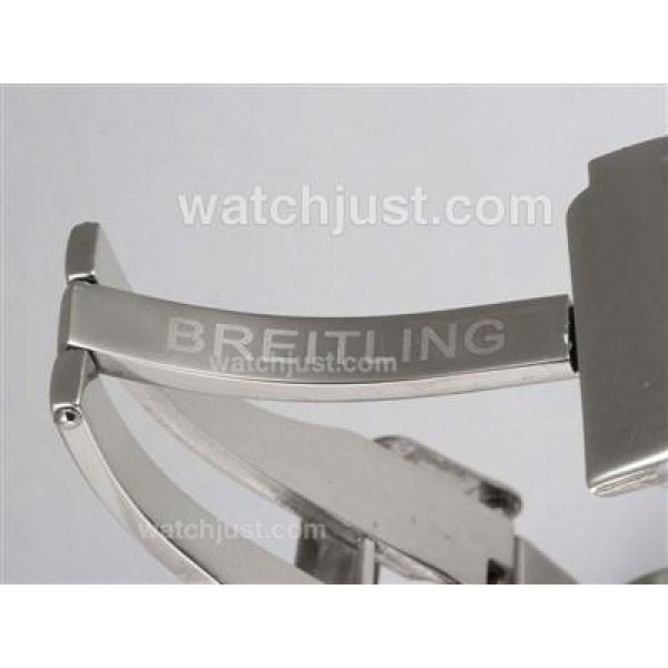 Breitling Chronomat Evolution Chronograph Swiss Valjoux 7750 Movement with White Dial