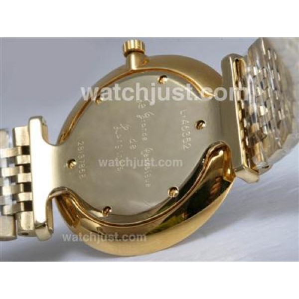 Longines La Grande Classique Swiss ETA Movement Full Gold with Diamond Bezel-White Dial