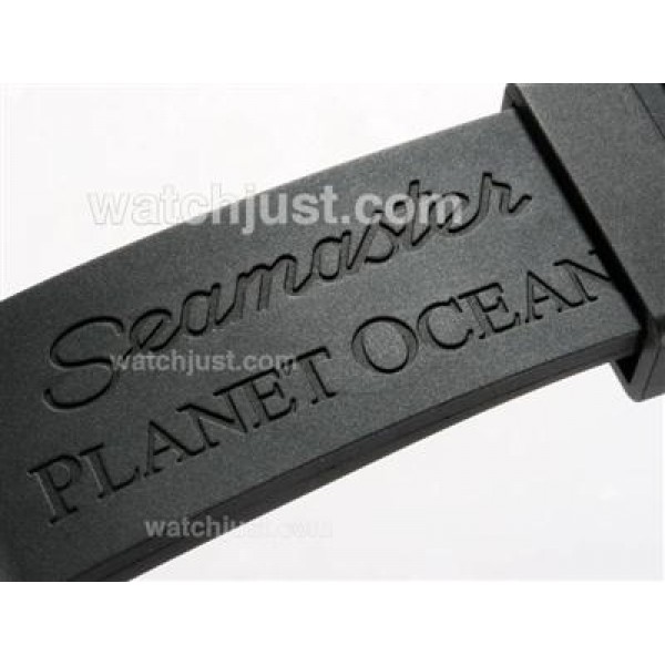 UK Best Quality Omega Seamaster Planet Ocean Replica Watches With Black Dials For Men