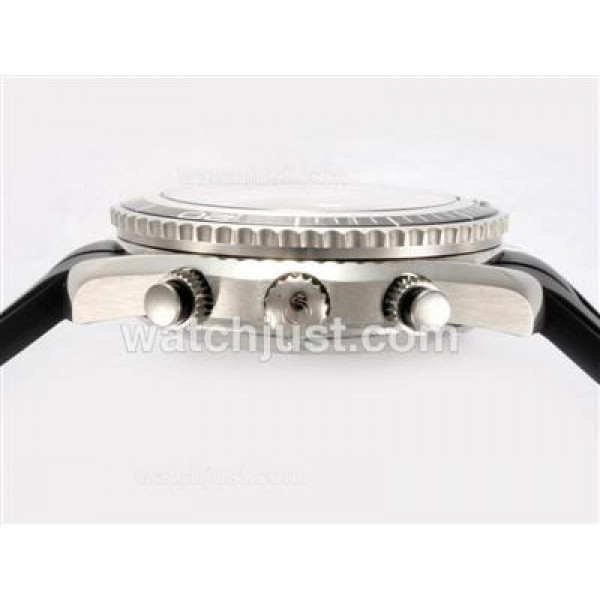 UK Best Quality Omega Seamaster Planet Ocean Chronograph Replica Watches With Black Dials For Men