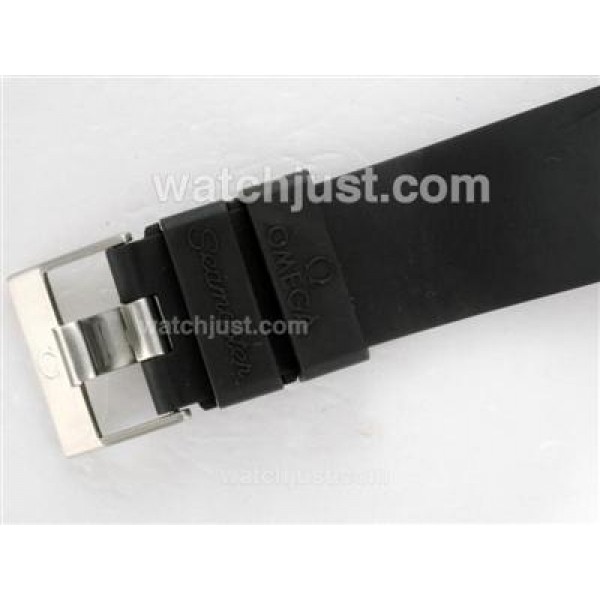 UK Best Quality Omega Seamaster Planet Ocean Chronograph Replica Watches With Black Dials For Men