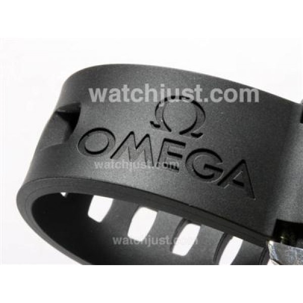UK Best Quality Omega Seamaster Planet Ocean Chronograph Replica Watches With Black Dials For Men