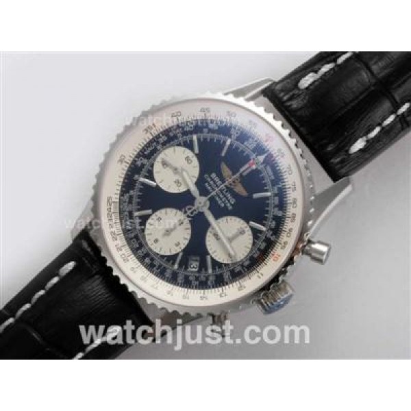 Breitling Navitimer Chronograph Swiss Valjoux 7750 Movement AR Coating with Black Dial