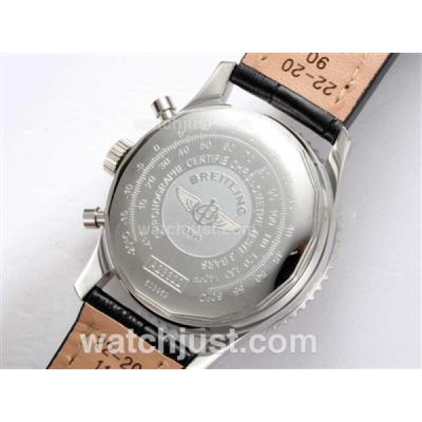 Breitling Navitimer Chronograph Swiss Valjoux 7750 Movement AR Coating with Black Dial