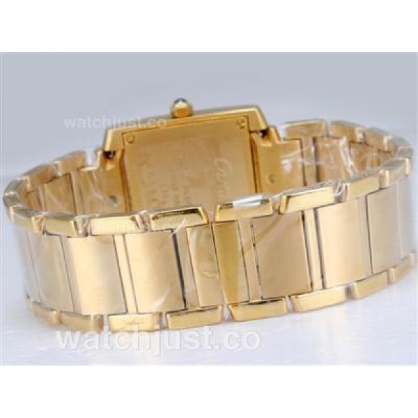 Cartier Tank Full Gold with White Dial