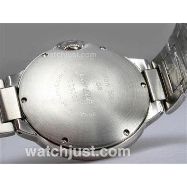 Cartier Ballon Bleu de Cartier Diamond Bezel with White Dial