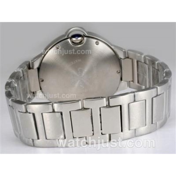 Cartier Ballon Bleu de Cartier Diamond Bezel with White Dial