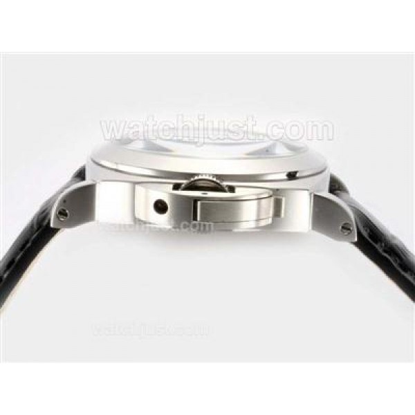 Panerai Luminor Marina Swan Neck Unitas 6497 Movement with Black Dial