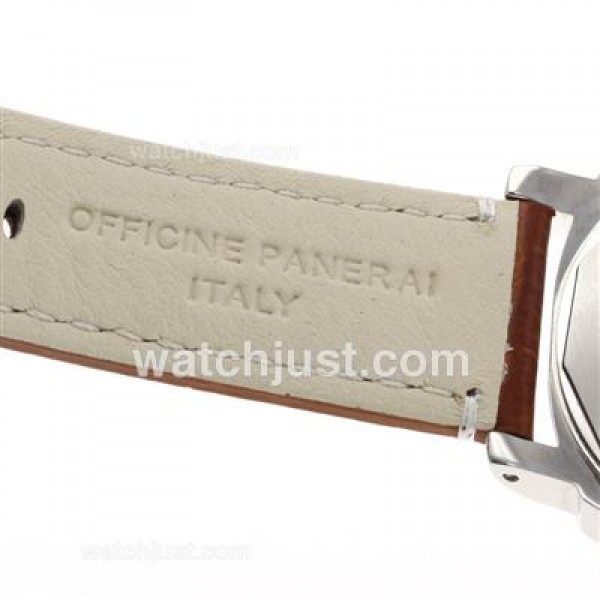 Panerai Luminor Marina PAM 113 Swan Neck Unitas 6497 Movement With White Dial