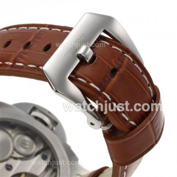 Panerai Luminor Marina PAM 113 Swan Neck Unitas 6497 Movement With White Dial