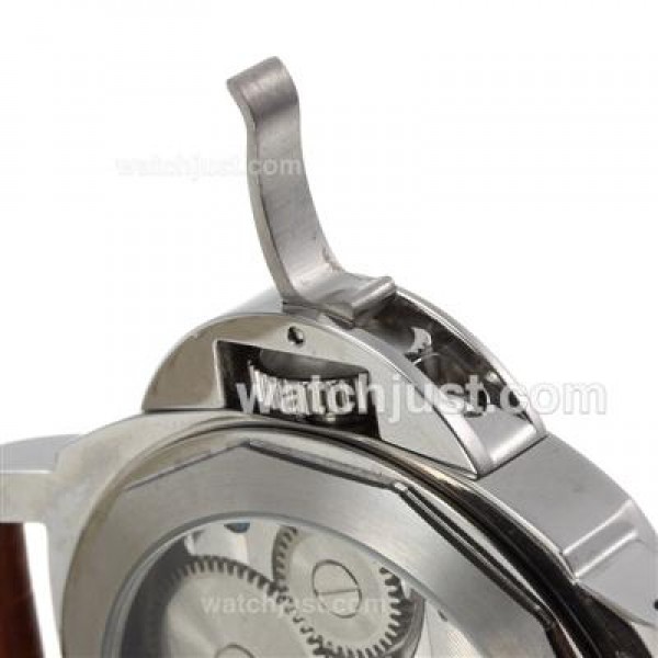 Panerai Luminor Marina PAM 113 Swan Neck Unitas 6497 Movement With White Dial