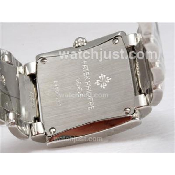 Patek Philippe Ref.4910 Swiss ETA Movement Diamond Bezel and Marking with White Dial Lady Model