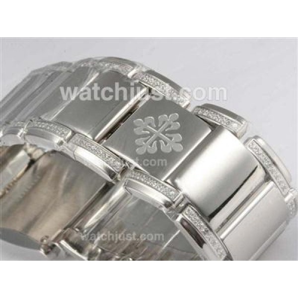 Patek Philippe Ref.4910 Swiss ETA Movement Diamond Bezel and Marking with Gray Dial Lady Model