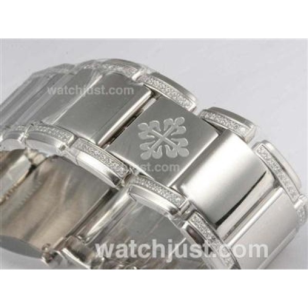 Patek Philippe Ref.4910 Swiss ETA Movement Diamond Bezel and Marking with Black Dial Lady Model