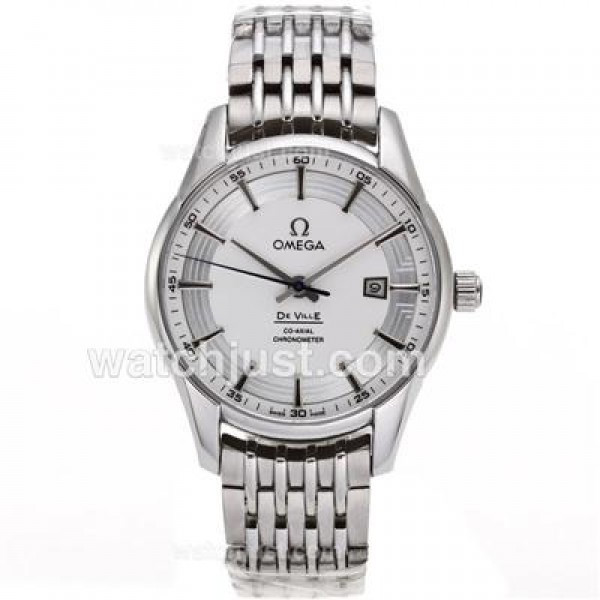 Omega Hour Vision See Thru Case Automatic with White Dial_High Quality