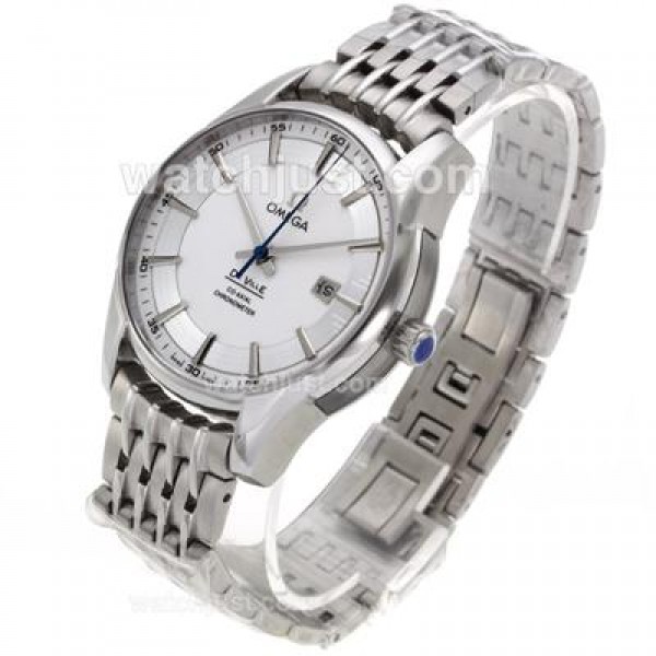 Omega Hour Vision See Thru Case Automatic with White Dial_High Quality