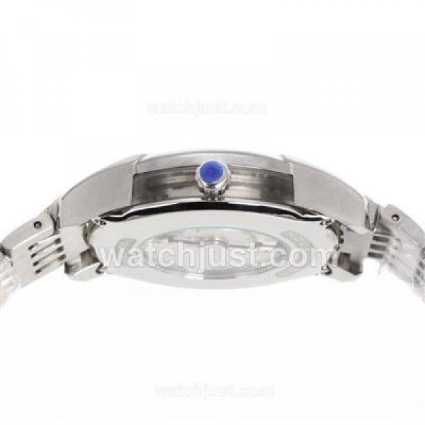 Omega Hour Vision See Thru Case Automatic with White Dial_High Quality