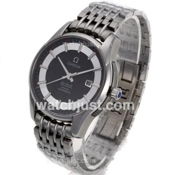 Omega Hour Vision See Thru Case Automatic with Black Dial-High quality