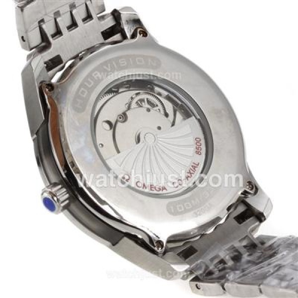 Omega Hour Vision See Thru Case Automatic with Black Dial-High quality