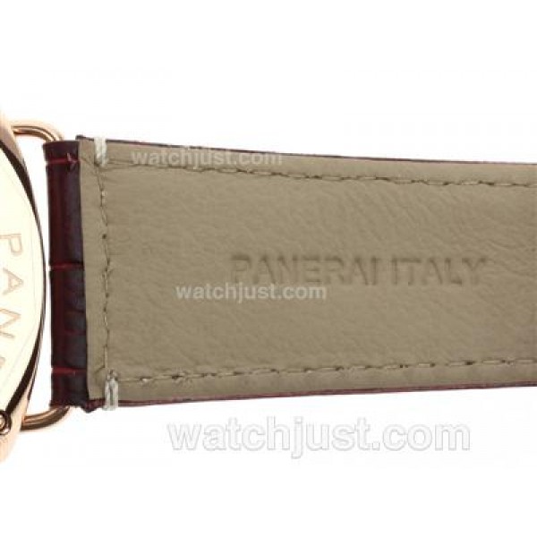 Panerai Radiomir Unitas 6497 Movement Rose Gold Case with Black Dial