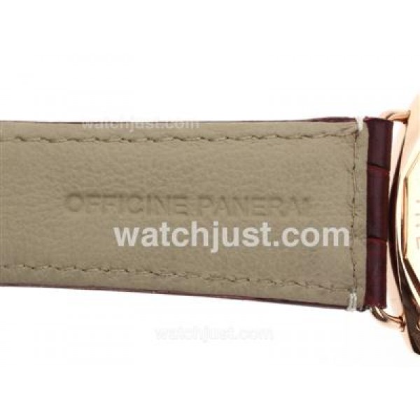 Panerai Radiomir Unitas 6497 Movement Rose Gold Case with Black Dial