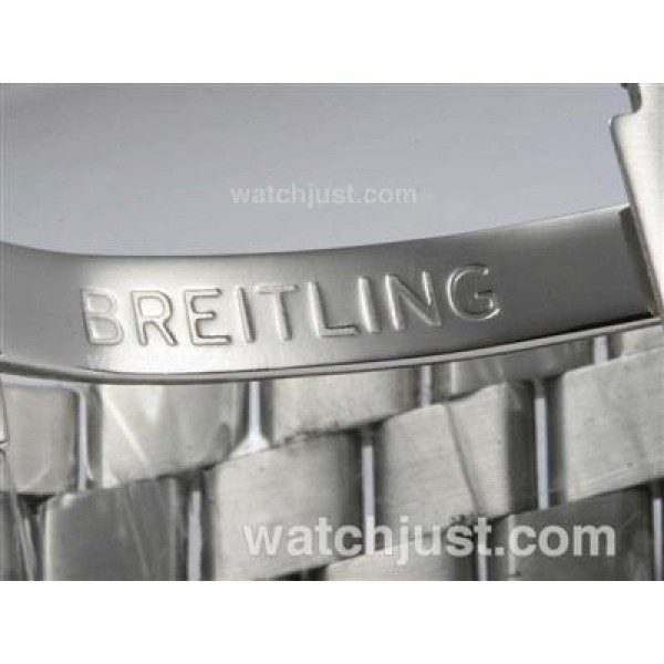 Breitling Super Ocean Steelfish Swiss ETA 2824 Movement AR Coating with Black Dial