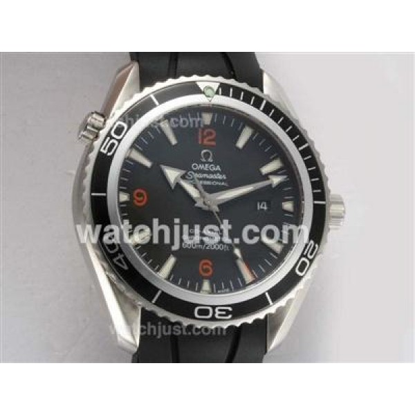 Omega Seamaster Planet Ocean Swiss ETA 2824 Movement with Rubber Strap