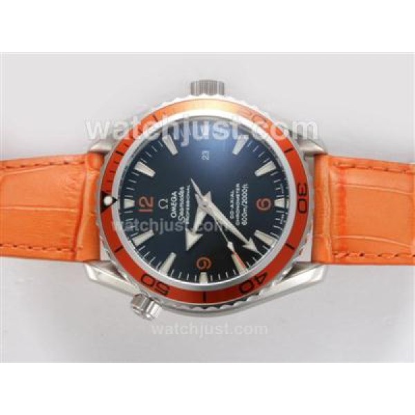 Omega Seamaster Planet Ocean With Orange Bezel Same Chassis As Swiss ETA Version-High Quality