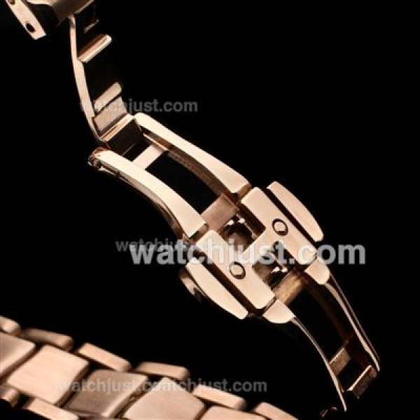 Omega Ladymatic Diamond Markers Full Rose Gold with White Dial-Lady Size(Gift Boxes Included)