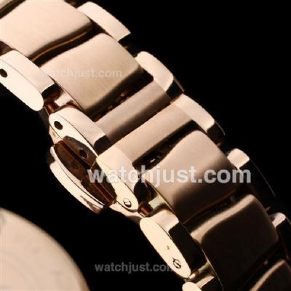 Omega Ladymatic Diamond Markers Full Rose Gold with White Dial-Lady Size(Gift Boxes Included)