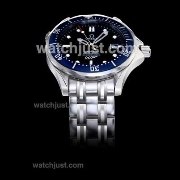 Omega Seamaster James Bond 007 40th Anniversary Edition Automatic With Dark Blue Dial S/S(Gift Box & Extra Strap Included)