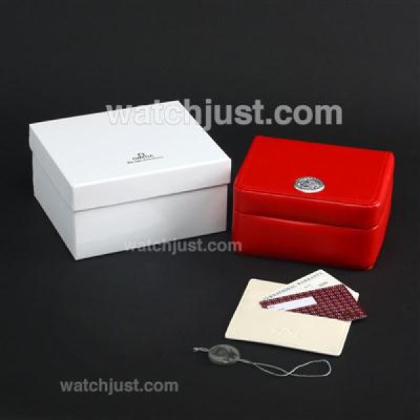 Omega Seamaster Working Chronograph Ceramic Bezel Stick Markers with Black Dial S/S