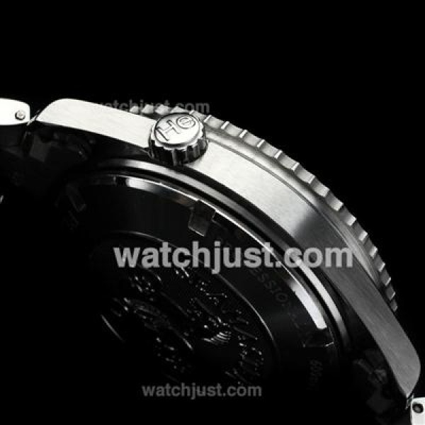 Omega Seamaster Working Chronograph Ceramic Bezel Stick Markers with Black Dial S/S