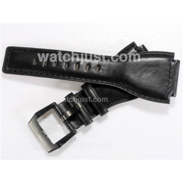 Bell & Ross Black Leather Strap with PVD Buckle For 46x46mm and 42x42mm Model
