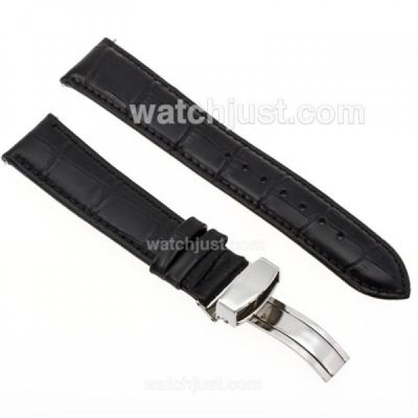 Patek Philippe Leather Strap with Deployment Buckle