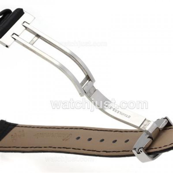 Patek Philippe Leather Strap with Deployment Buckle