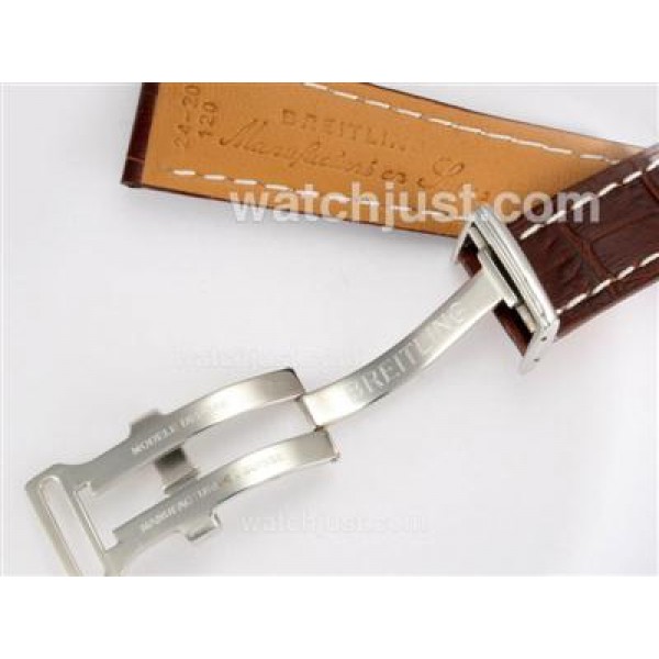 Breitling Leather Strap wth Deployment Buckle