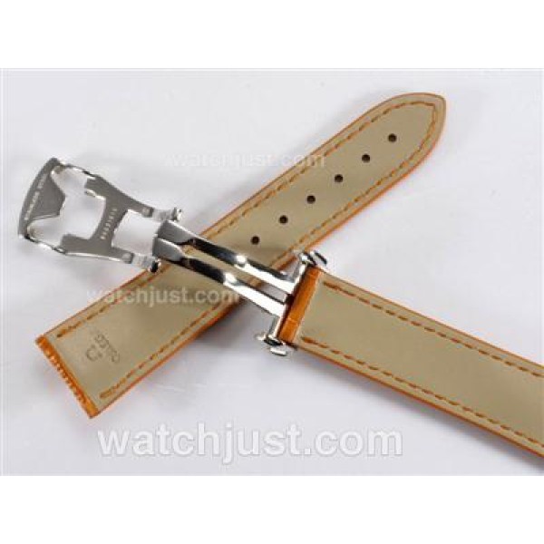 Omega Leather Strap with Deployment Buckle For Planet Ocean Swiss Version